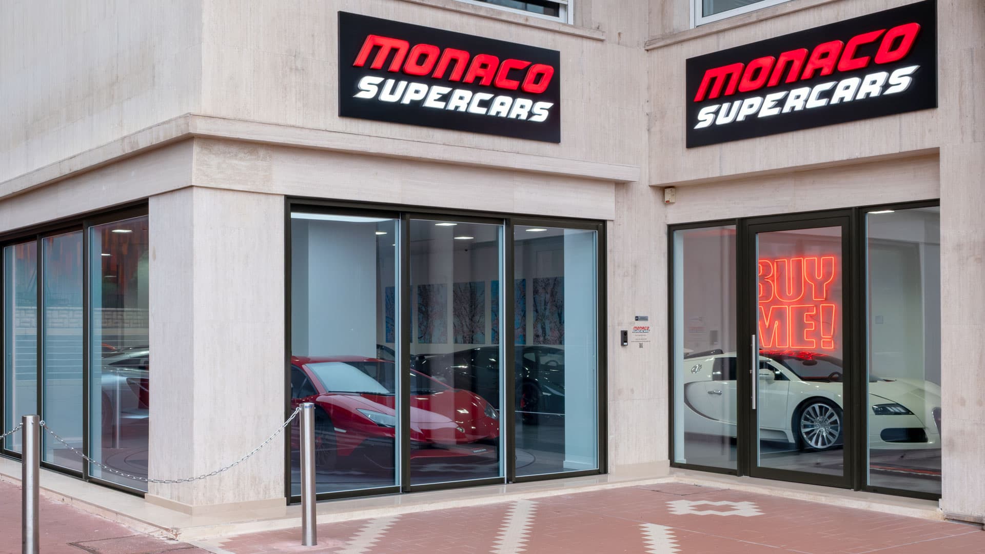 Showroom Monaco Supercars concessionnaire de supercars et voitures de prestige à Monaco